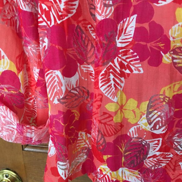 Ruby Rd. Favorites Ladies' Tropical Floral Top Sz. 8 - Picture 7 of 7